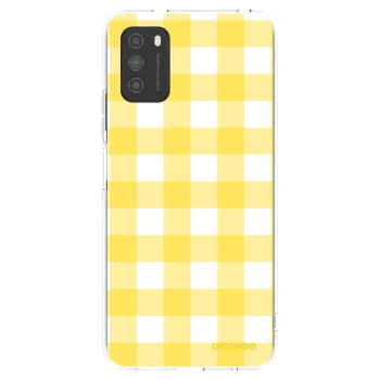 Picasee silikónový prehľadný obal pre Xiaomi Poco M3 - Gride lemon