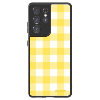 Picasee ULTIMATE CASE pro Samsung Galaxy S21 Ultra 5G G998B - Gride lemon