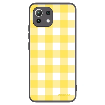 Picasee silikónový čierny obal pre Xiaomi Mi 11 Lite - Gride lemon