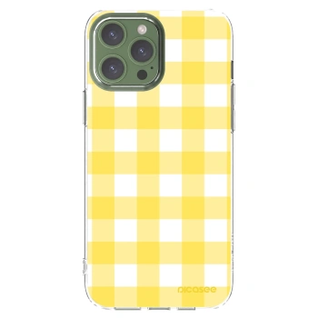 Picasee silikónový prehľadný obal pre Apple iPhone 13 Pro Max - Gride lemon