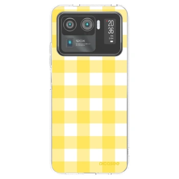 Picasee silikónový prehľadný obal pre Xiaomi Mi 11 Ultra - Gride lemon