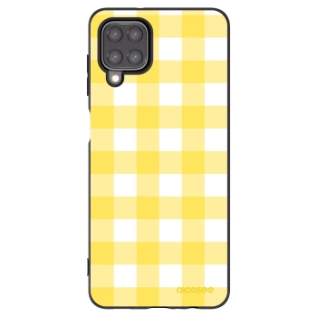 Picasee silikónový čierny obal pre Samsung Galaxy M12 M127F - Gride lemon