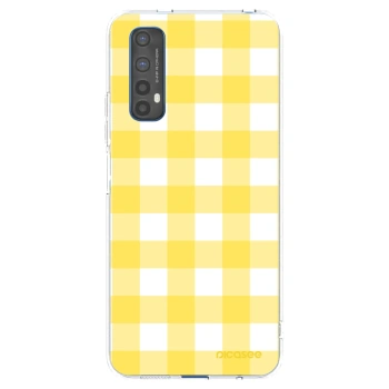 Picasee silikónový prehľadný obal pre Realme 7 - Gride lemon