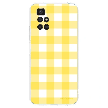 Picasee silikónový prehľadný obal pre Xiaomi Redmi 10 - Gride lemon
