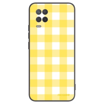 Picasee silikónový čierny obal pre Realme 8 5G - Gride lemon
