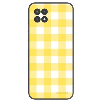 Picasee silikónový čierny obal pre Realme 8i - Gride lemon