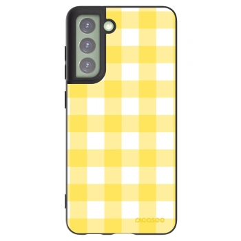 Picasee silikónový čierny obal pre Samsung Galaxy S21 FE 5G - Gride lemon