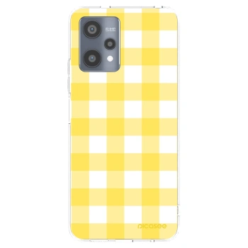 Picasee silikónový prehľadný obal pre Realme 9 Pro 5G - Gride lemon