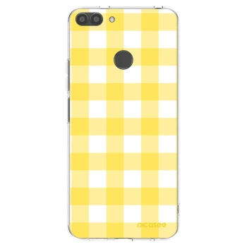 Picasee silikónový prehľadný obal pre Huawei P Smart - Gride lemon