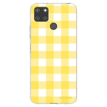 Picasee silikónový prehľadný obal pre Realme C21Y - Gride lemon