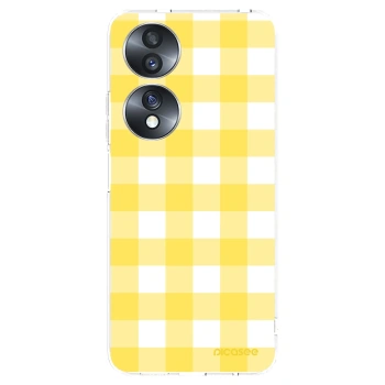 Picasee silikónový prehľadný obal pre Honor 70 - Gride lemon