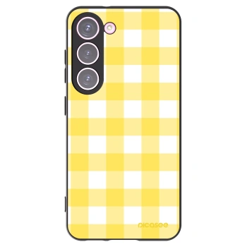 Picasee silikónový čierny obal pre Samsung Galaxy S23 5G - Gride lemon