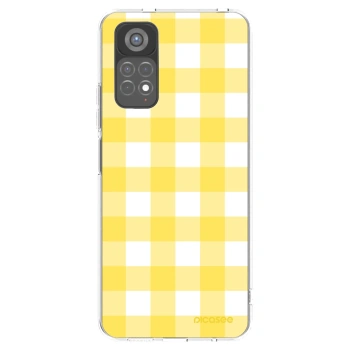 Picasee silikónový prehľadný obal pre Xiaomi Redmi Note 11S 5G - Gride lemon