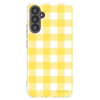 Picasee silikónový prehľadný obal pre Samsung Galaxy A34 5G A346B - Gride lemon