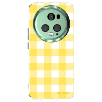 Picasee silikónový prehľadný obal pre Honor Magic5 Pro - Gride lemon
