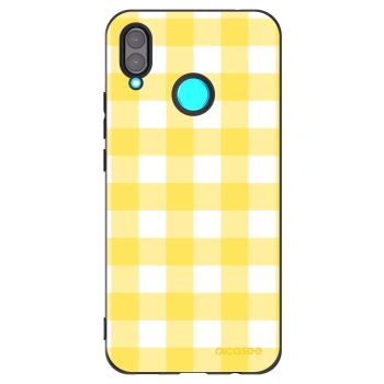 Picasee silikónový čierny obal pre Huawei Nova 3 - Gride lemon