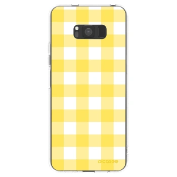 Picasee silikónový prehľadný obal pre Samsung Galaxy S8 G950F - Gride lemon