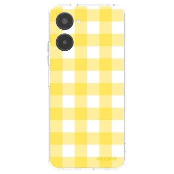 Picasee silikónový prehľadný obal pre Realme 10 4G - Gride lemon