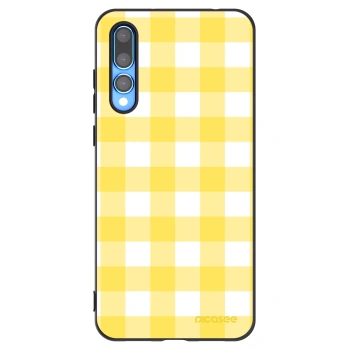 Picasee silikónový čierny obal pre Huawei P20 Pro - Gride lemon