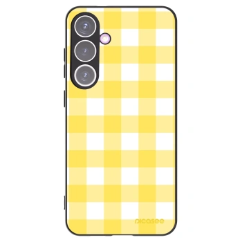 Picasee silikónový čierny obal pre Samsung Galaxy S24+ S926B 5G - Gride lemon