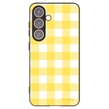 Picasee silikónový čierny obal pre Samsung Galaxy S24 S921B 5G - Gride lemon