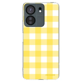 Picasee silikónový prehľadný obal pre Xiaomi Redmi 13C 4G - Gride lemon