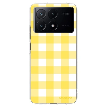 Picasee silikónový prehľadný obal pre Xiaomi Poco X6 Pro - Gride lemon