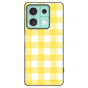 Picasee silikónový čierny obal pre Xiaomi Redmi Note 13 5G - Gride lemon