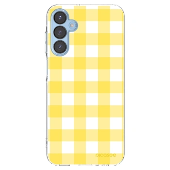 Picasee silikónový prehľadný obal pre Samsung Galaxy A15 A156B 5G - Gride lemon