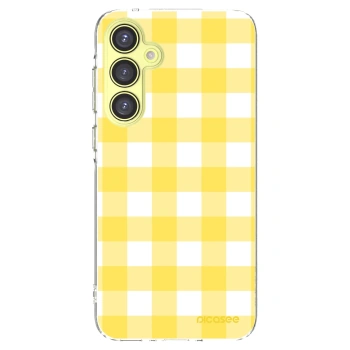 Picasee silikónový prehľadný obal pre Samsung Galaxy A35 5G A356B - Gride lemon