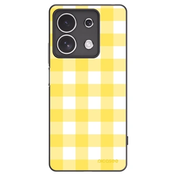 Picasee silikónový čierny obal pre Xiaomi Redmi Note 13 4G - Gride lemon