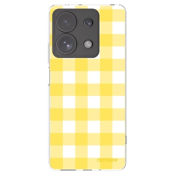 Picasee silikónový prehľadný obal pre Xiaomi Redmi Note 13 Pro 4G - Gride lemon