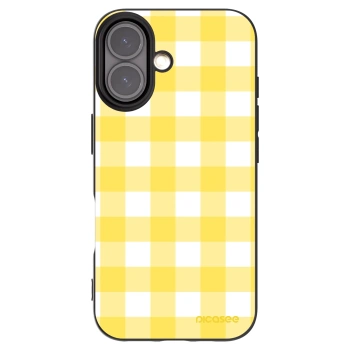 Picasee silikónový čierny obal pre Apple iPhone 16 - Gride lemon