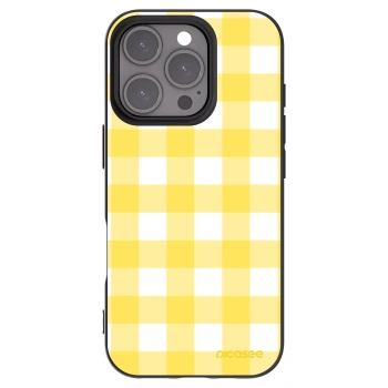 Picasee silikónový čierny obal pre Apple iPhone 16 Pro - Gride lemon