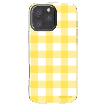 Picasee silikónový prehľadný obal pre Apple iPhone 16 Pro Max - Gride lemon