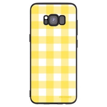 Picasee silikónový čierny obal pre Samsung Galaxy S8 G950F - Gride lemon