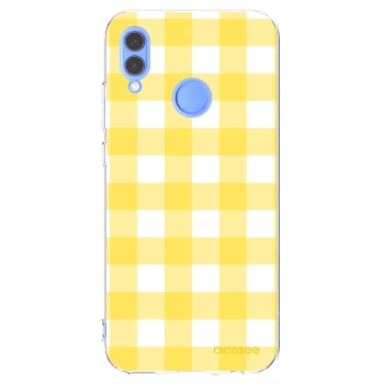 Picasee silikónový prehľadný obal pre Honor 10 Lite - Gride lemon