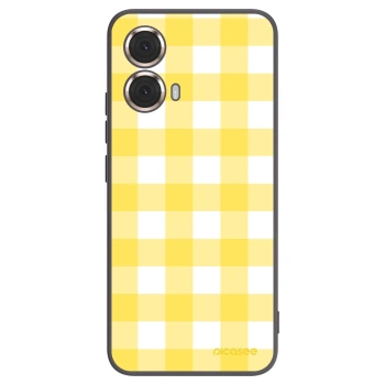Picasee silikónový čierny obal pre Motorola Moto G85 - Gride lemon
