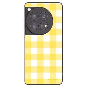 Picasee silikónový čierny obal pre OnePlus 12 5G - Gride lemon