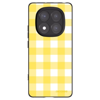 Picasee silikónový čierny obal pre Xiaomi Redmi Note 14 Pro 5G - Gride lemon
