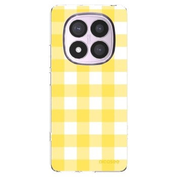 Picasee silikónový prehľadný obal pre Xiaomi Redmi Note 14 Pro 5G - Gride lemon