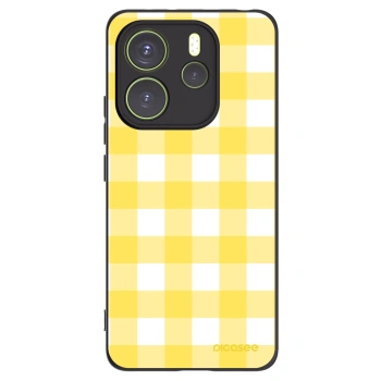 Picasee silikónový čierny obal pre Xiaomi Redmi Note 14 4G - Gride lemon