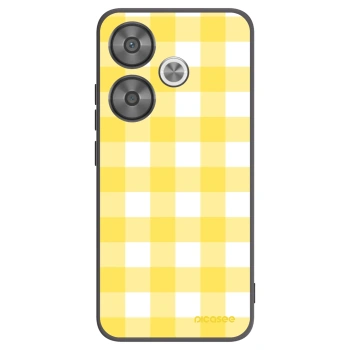 Picasee silikónový čierny obal pre Xiaomi Poco F6 - Gride lemon