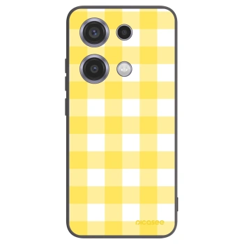 Picasee silikónový čierny obal pre Xiaomi Redmi Note 14S - Gride lemon