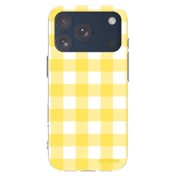 Picasee silikónový prehľadný obal pre Apple iPhone 17 Pro - Gride lemon