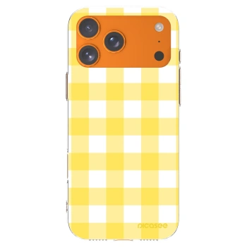 Picasee silikónový prehľadný obal pre Apple iPhone 17 Pro Max - Gride lemon