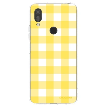 Picasee silikónový prehľadný obal pre Xiaomi Redmi 7 - Gride lemon
