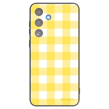 Picasee silikónový čierny obal pre Samsung Galaxy S25 FE 5G - Gride lemon