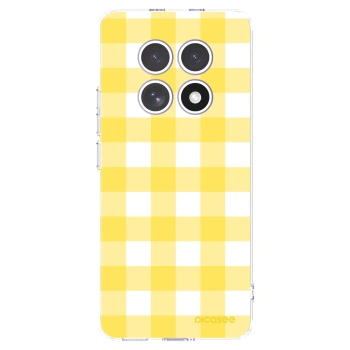 Picasee silikónový prehľadný obal pre Xiaomi Redmi Note 15 4G - Gride lemon