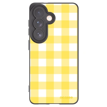 Picasee silikónový čierny obal pre Samsung Galaxy S26 - Gride lemon